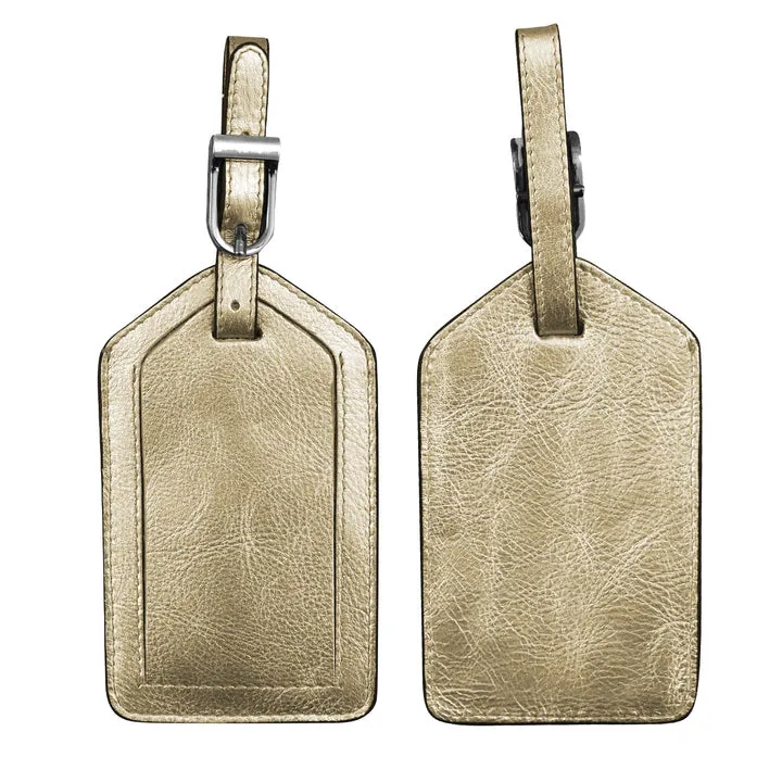 1 Leather Luggage Tag - by ili New York