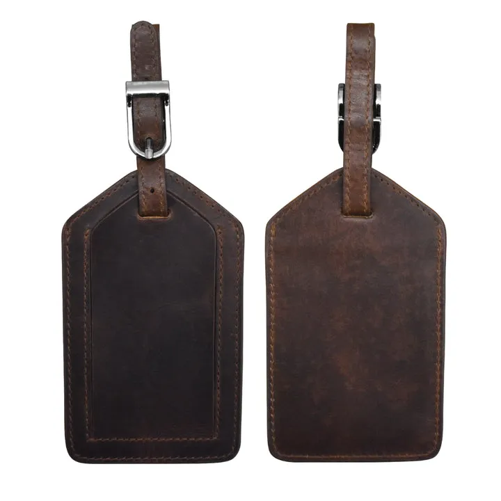 1 Leather Luggage Tag - by ili New York