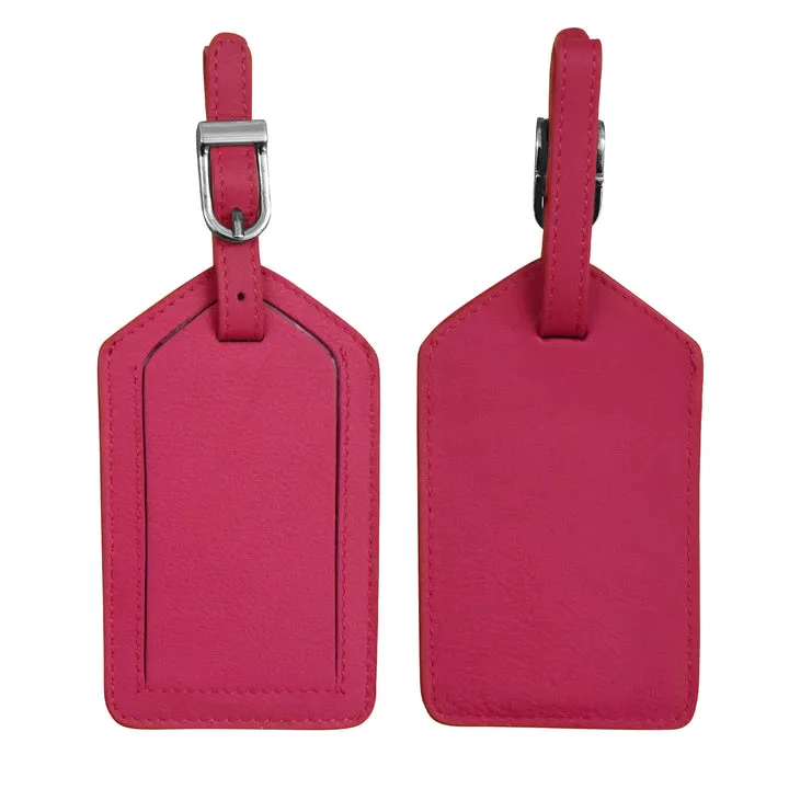 1 Leather Luggage Tag - by ili New York