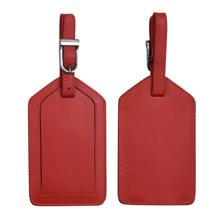 1 Leather Luggage Tag - by ili New York