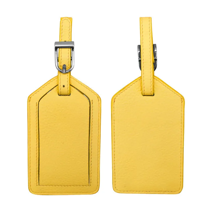 1 Leather Luggage Tag - by ili New York