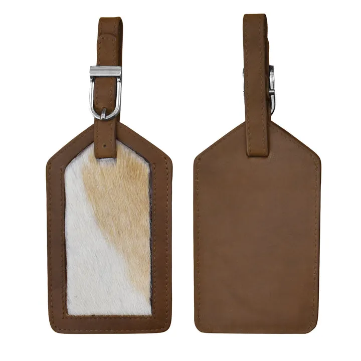 1 Leather Luggage Tag - by ili New York