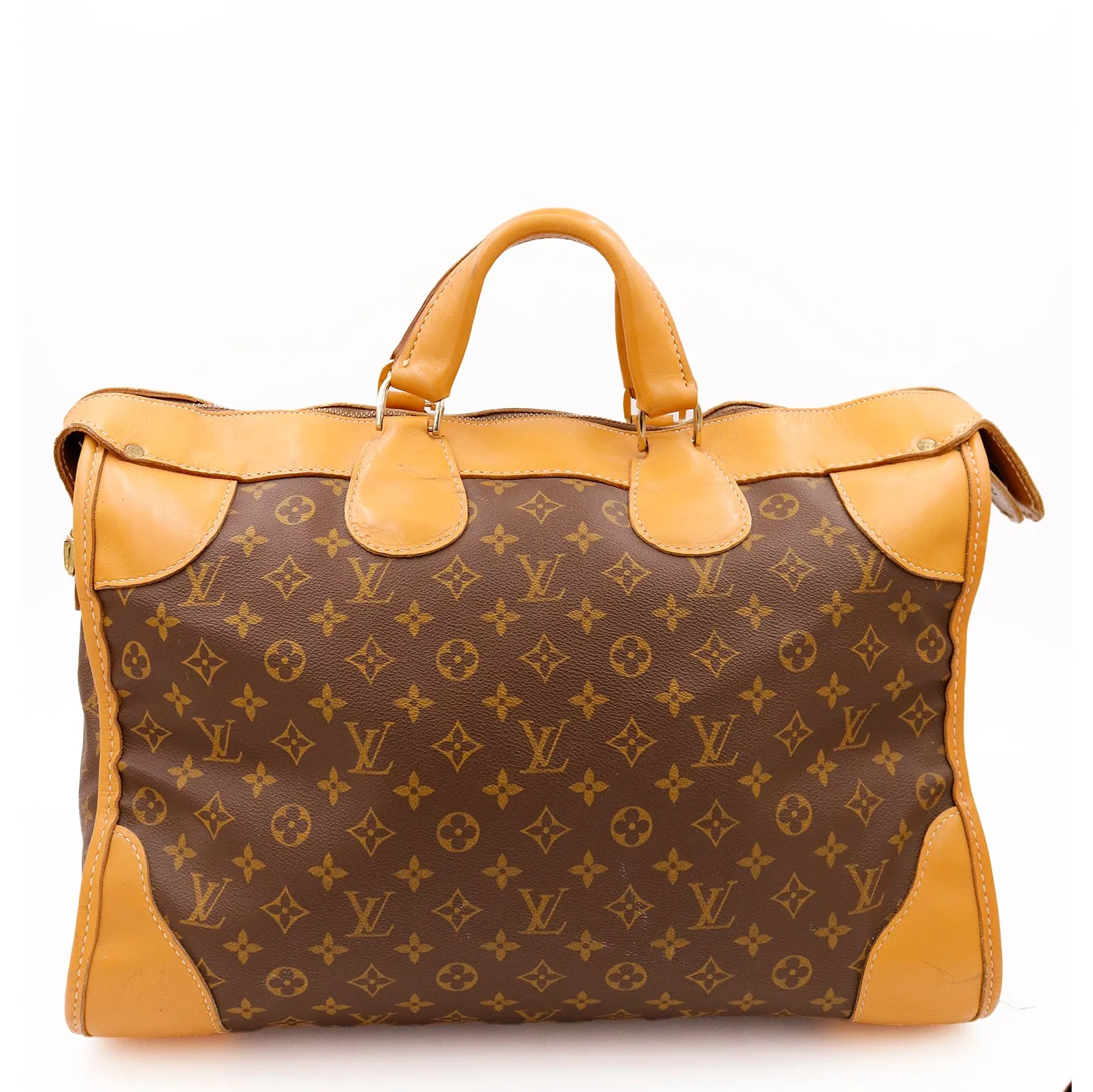 1980s Louis Vuitton Vintage Monogram Weekender Luggage Travel Bag