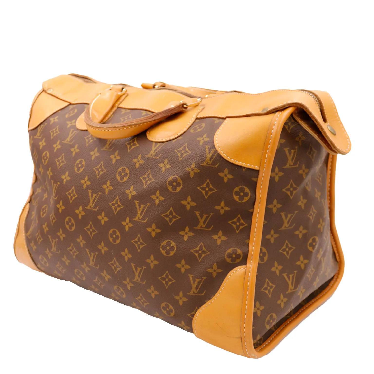 1980s Louis Vuitton Vintage Monogram Weekender Luggage Travel Bag