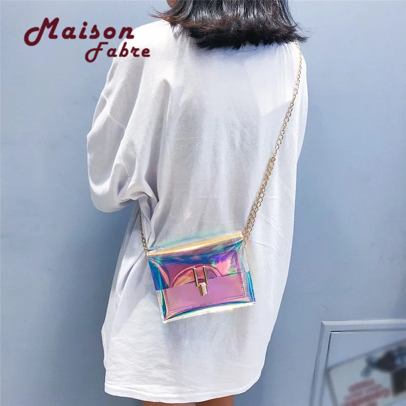 2018 Maison Fabre Fashion Women Laser Transparent Crossbody Bags Messenger Shoulder Bag Beach Bag  p#dropship