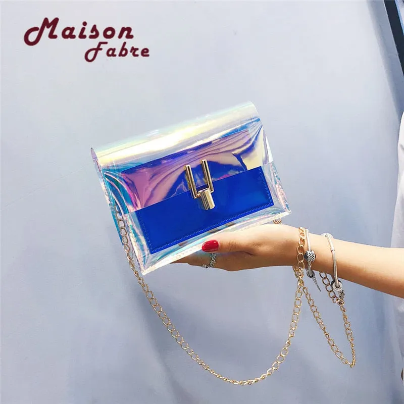 2018 Maison Fabre Fashion Women Laser Transparent Crossbody Bags Messenger Shoulder Bag Beach Bag  p#dropship