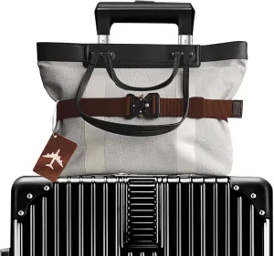 2pcs Luggage Belt, Travel Belt for Luggage - Stylish & Adjustable Add a Bag Luggage Strap for Carry On Bag- Airport Travel Accessories for Women & Men. (2Coffee Color)