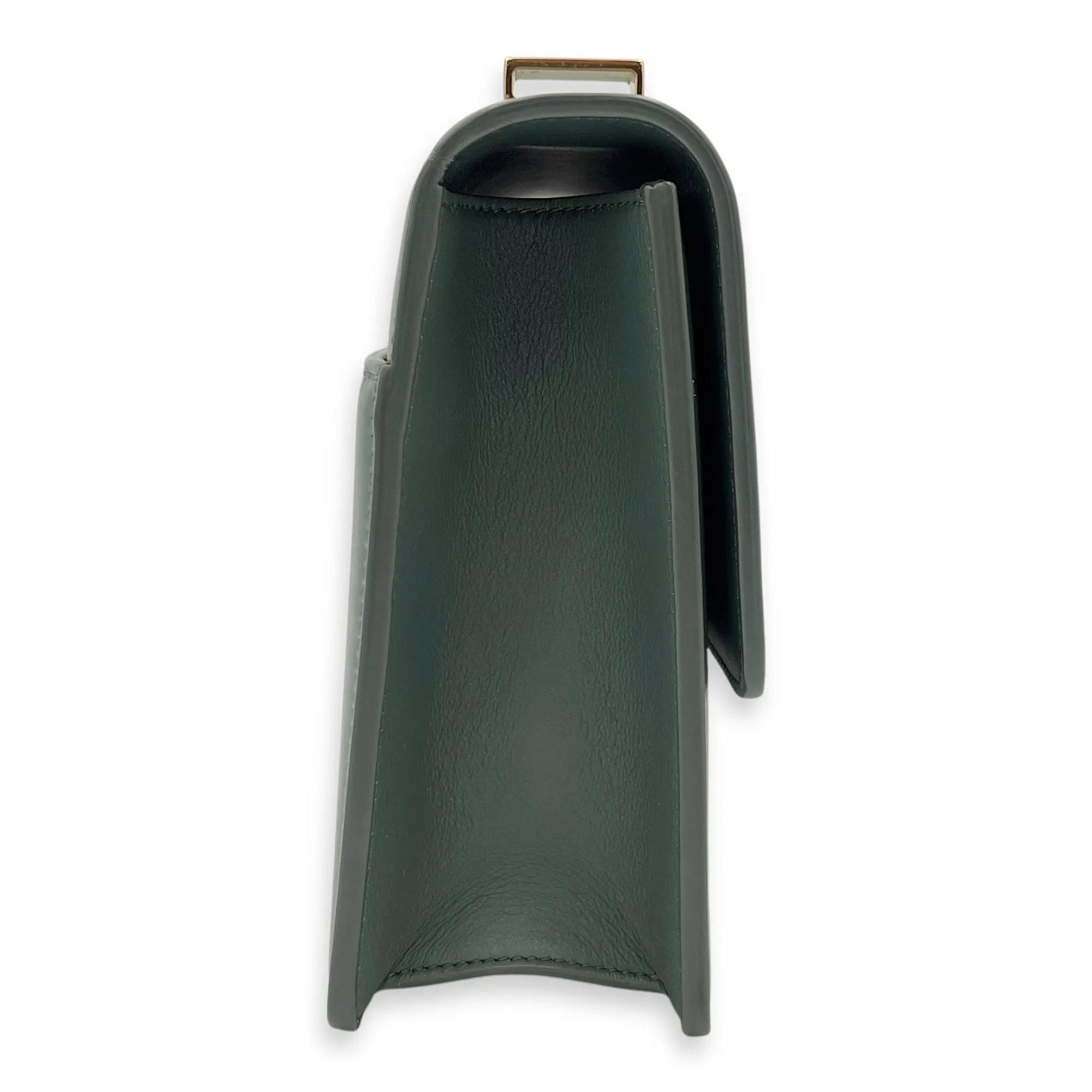 30 Montaigne Crossbody Bag Green in Calfskin, Gold hardware