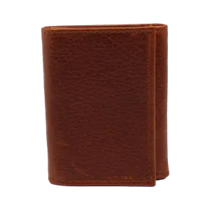 3D Men's Pebbled Leather Trifold Wallet DW1030
