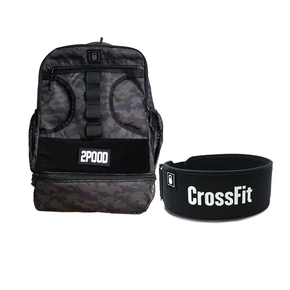 4" CrossFit Black Belt & Backpack 3.0 Bundle