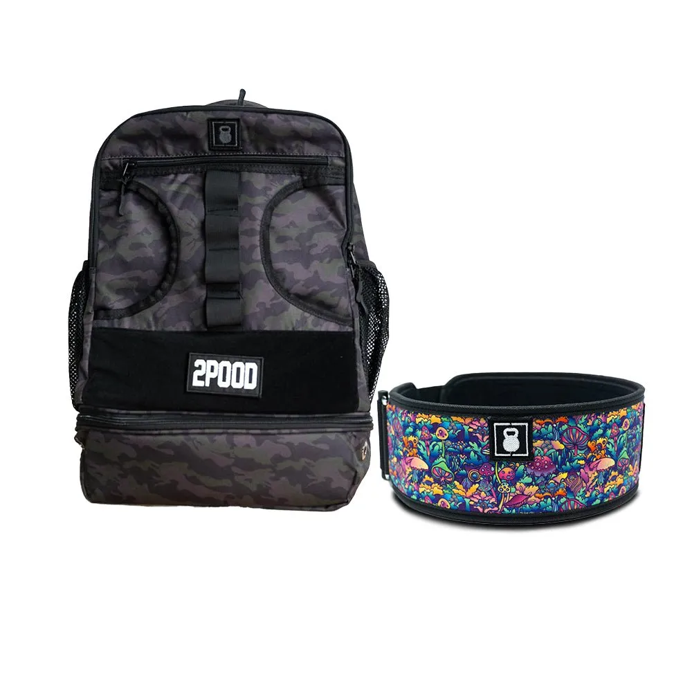 4" Magic Mushroom Belt & Backpack 3.0 Bundle