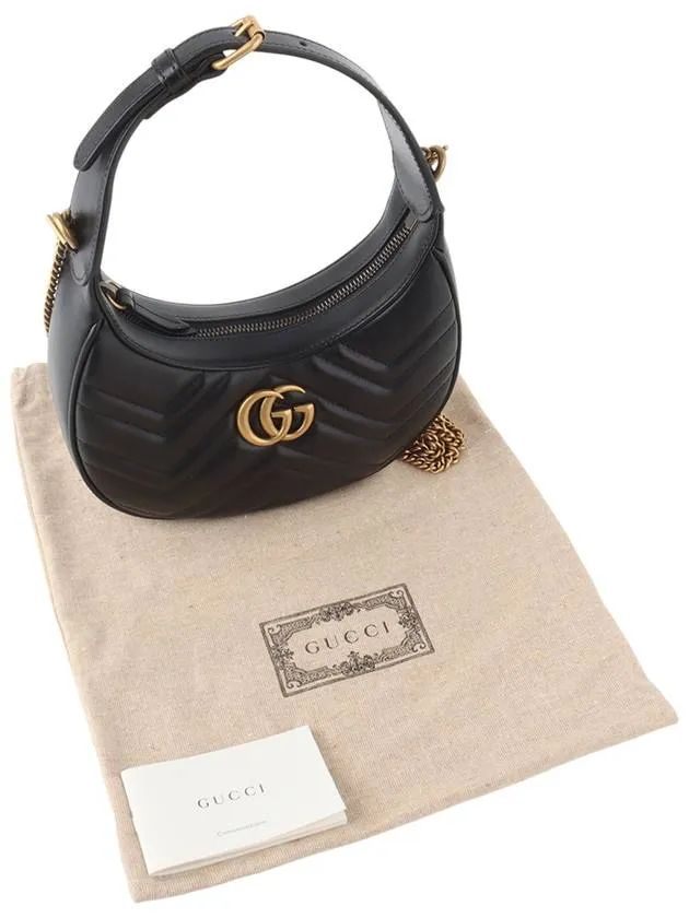 699514 GG Marmont Half Moon Hobo Mini Shoulder Bag 34222K 1