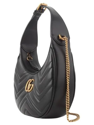 699514 GG Marmont Half Moon Hobo Mini Shoulder Bag 34222K 1