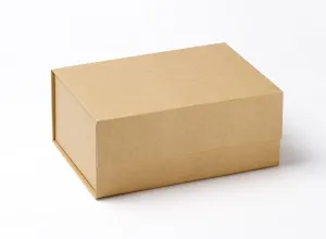 A5 Deep Natural Kraft Luxury Gift box without magnets (Pack of 12)