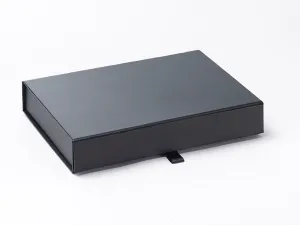 A5 Shallow Black Luxury Gift box with magnetic closure (Pack of 12)