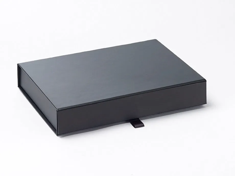 A5 Shallow Black Luxury Gift box with magnetic closure (Pack of 12)