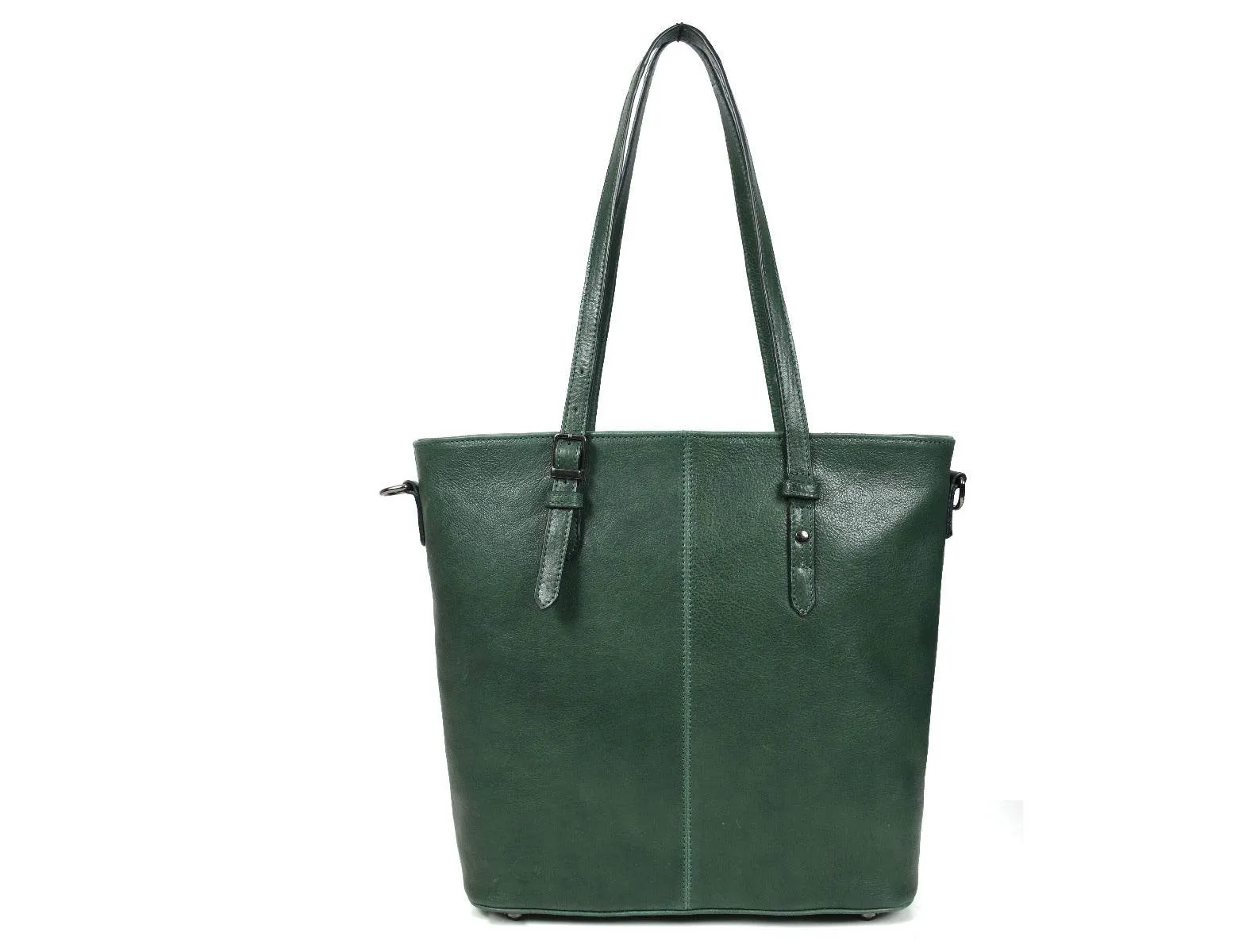 Abron Leather Tote Bag For Women- Green
