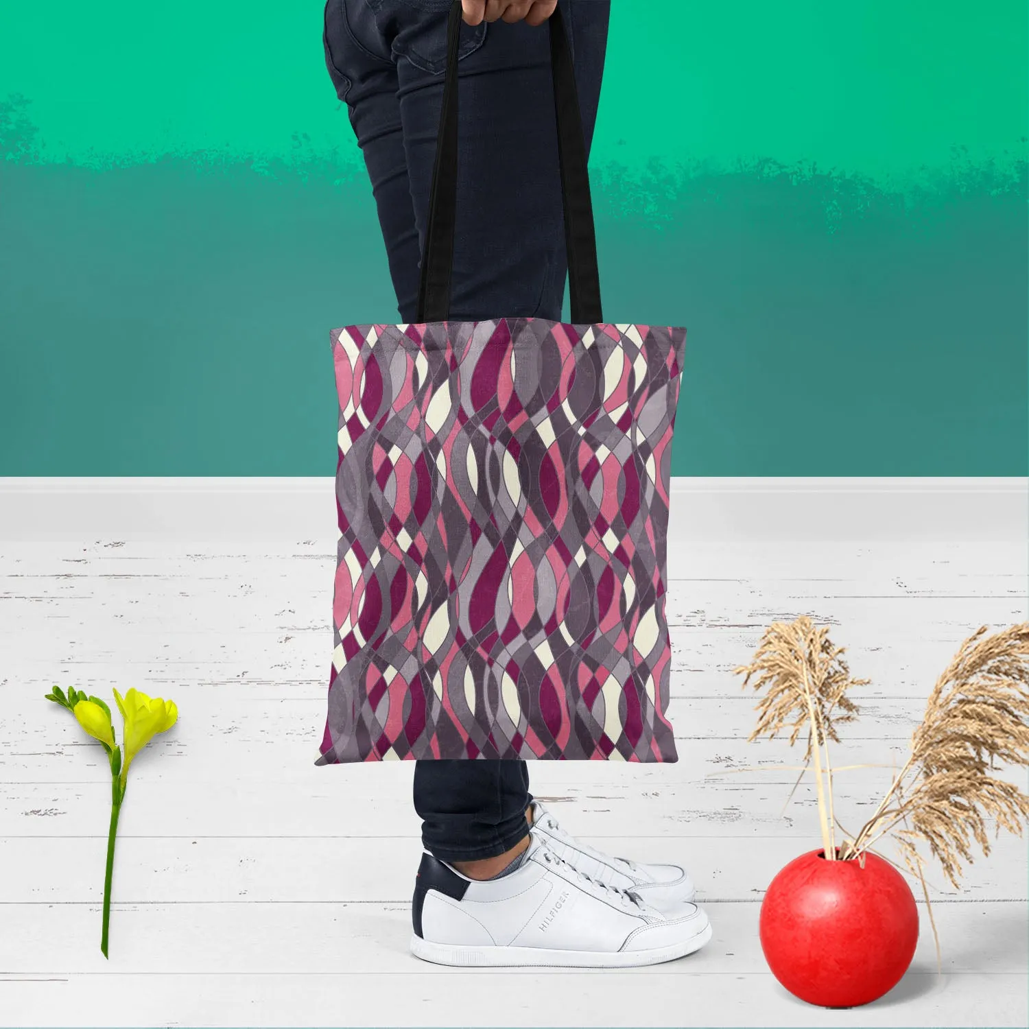 Abstract Grunge Art Tote Bag Shoulder Purse | Multipurpose