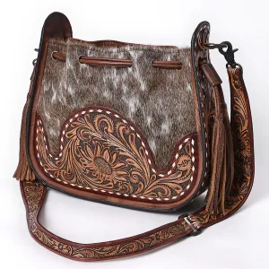 ADBG1144 American Darling Hobo Hand Tooled Hair-On Genuine Leather women bag western handbag purse