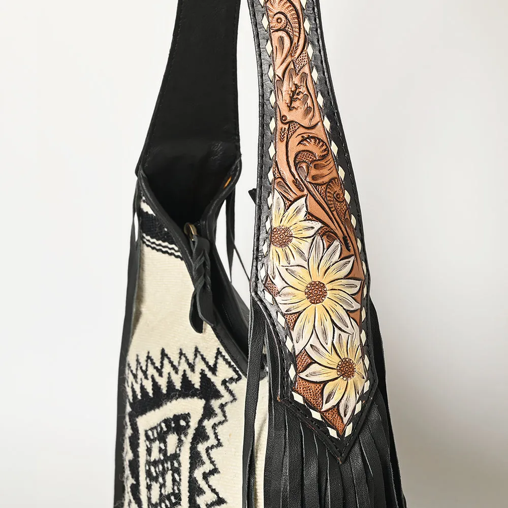 ADBG1390A American Darling Hand Tooled Saddle Blanket Genuine Leather Women Bag Western Handbag Purse
