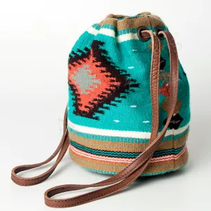 American Darling ADBG718 Bucket Saddle Blanket Genuine Leather Women Bag Western Handbag Purse