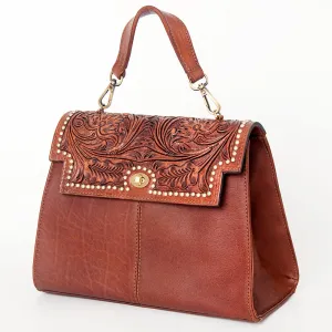 American Darling ADBGI176A Briefcase Hand Tooled Genuine Leather women bag western handbag purse