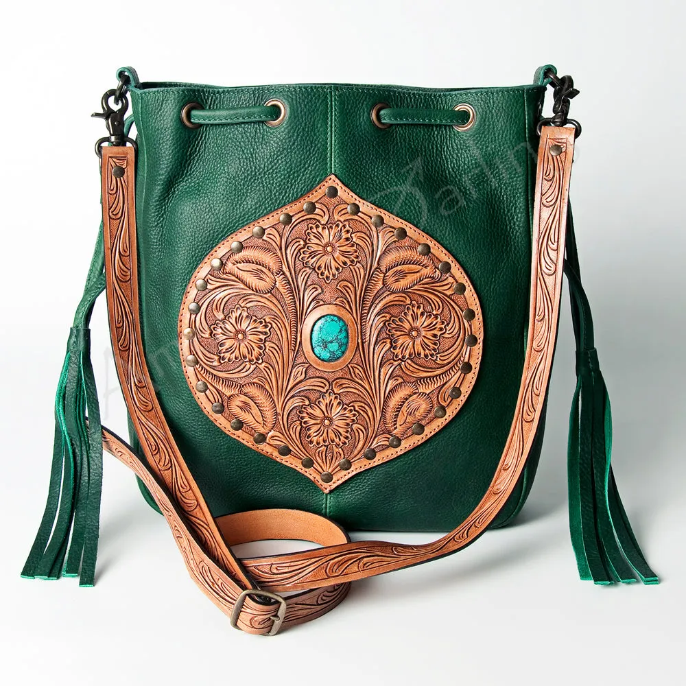 American Darling ADBGZ477 Crossbody Hand Tooled Genuine Leather Women Bag Western Handbag Purse