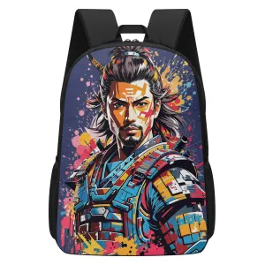 Anime book bag for teenagers of Middle school and High School | Trendy Fan Gear for Teenagers | Samurai Warrior