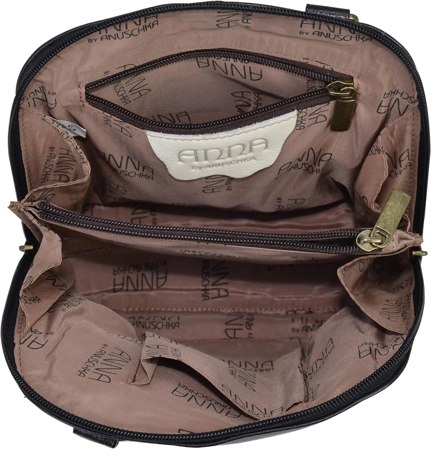 Anna by Anuschka Leather Small Multi Compartment Zip-Around Organizer