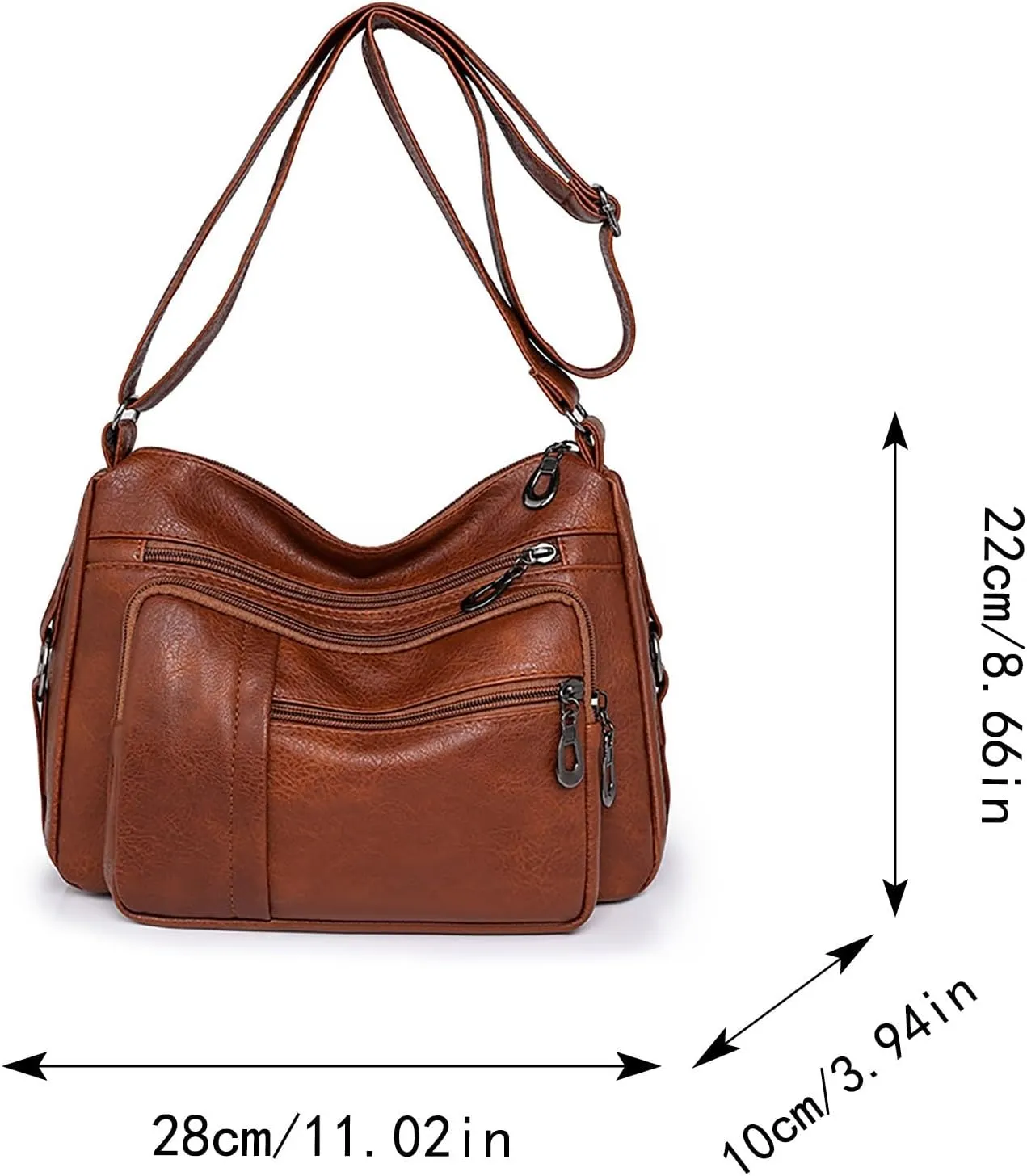 Anti Theft Crossbody Bags for Women Beach Tote Shoulder Bags for Summer Vacation Womens Vacation Shoulder Bag(Brown)