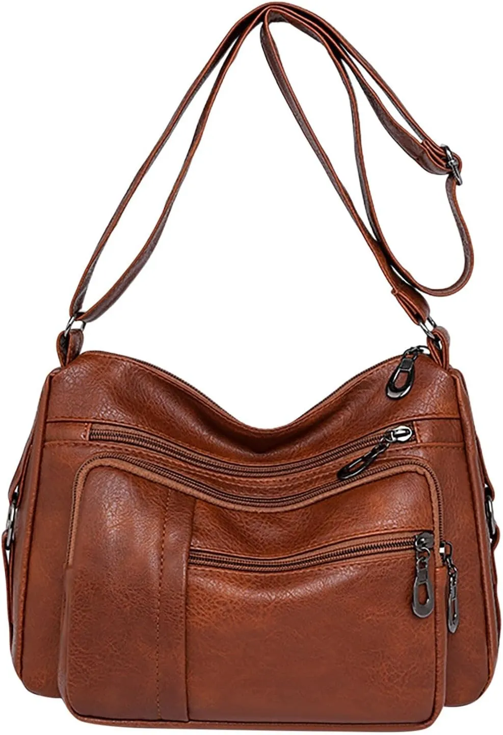 Anti Theft Crossbody Bags for Women Beach Tote Shoulder Bags for Summer Vacation Womens Vacation Shoulder Bag(Brown)