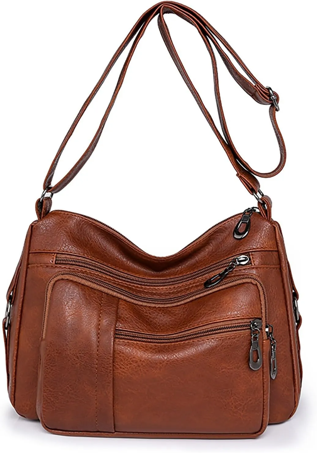 Anti Theft Crossbody Bags for Women Beach Tote Shoulder Bags for Summer Vacation Womens Vacation Shoulder Bag(Brown)