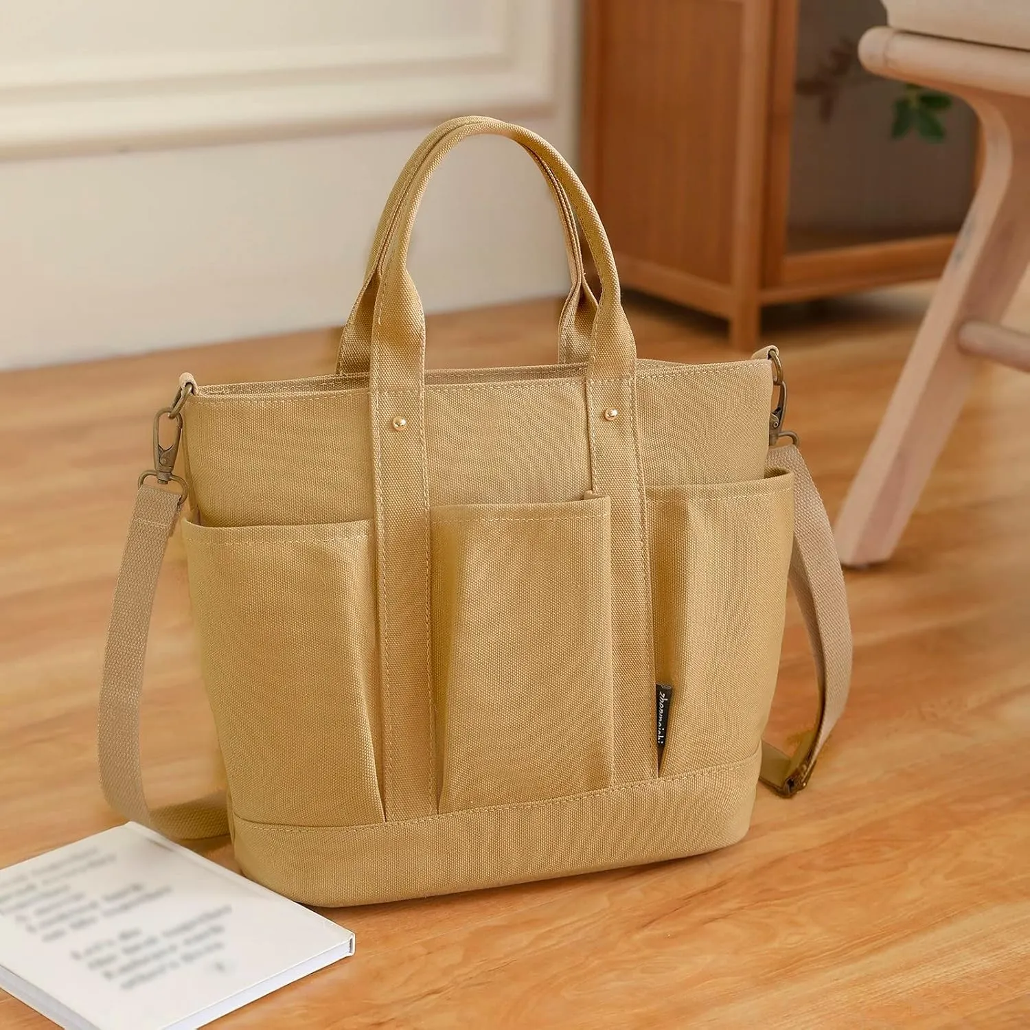 Anti Theft Shoulder Bags for Woman Waterproof Nylon Crossbody Bags for Woman Trendy Womens Vacation Shoulder Bag(Brown)