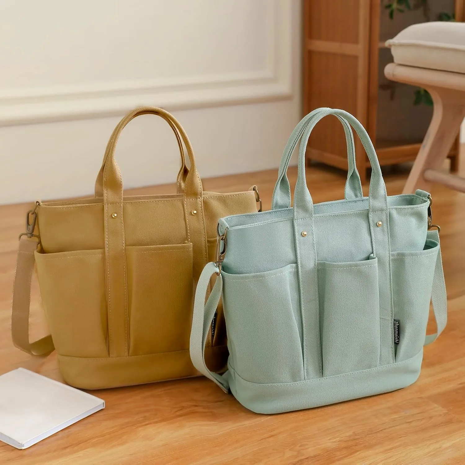 Anti Theft Shoulder Bags for Woman Waterproof Nylon Crossbody Bags for Woman Trendy Womens Vacation Shoulder Bag(Brown)