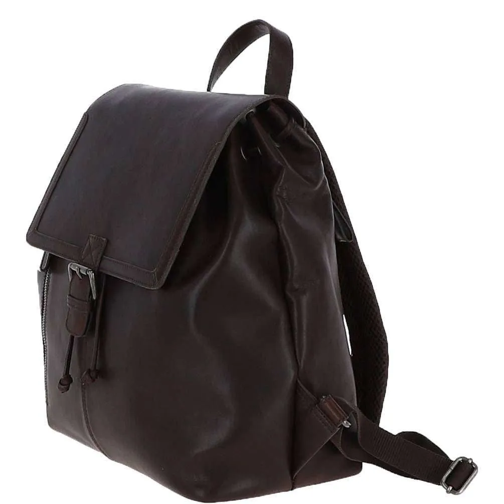 Ashwood Leather Windmere Waxy Leather Travel Rucksack - Brown