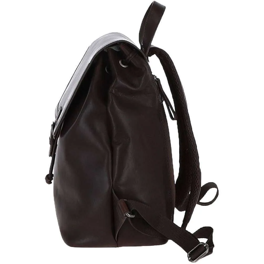 Ashwood Leather Windmere Waxy Leather Travel Rucksack - Brown