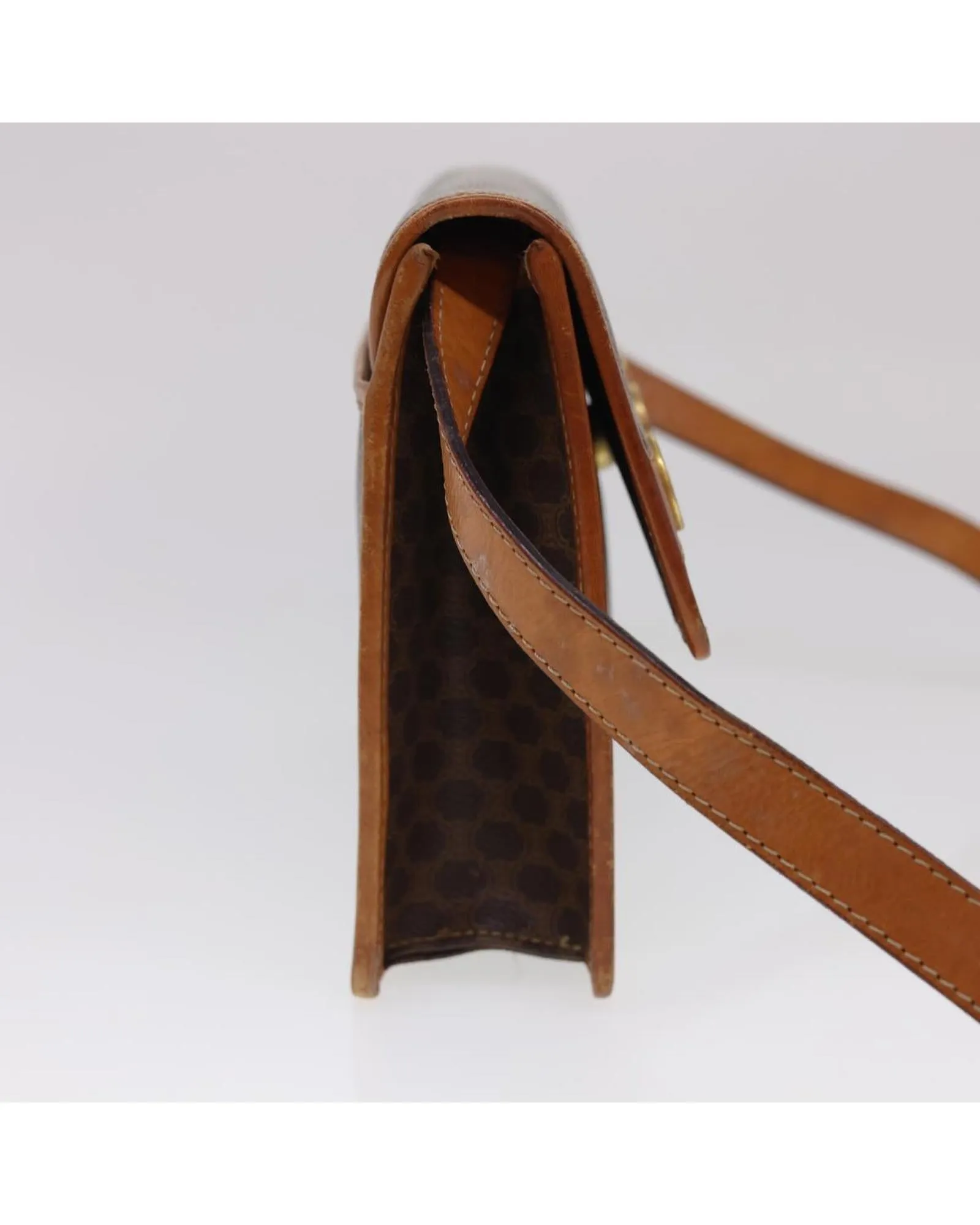 Authentic CELINE Macadam Canvas Shoulder Bag