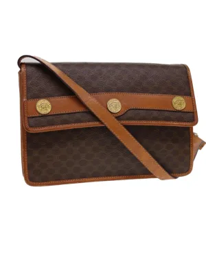 Authentic CELINE Macadam Canvas Shoulder Bag