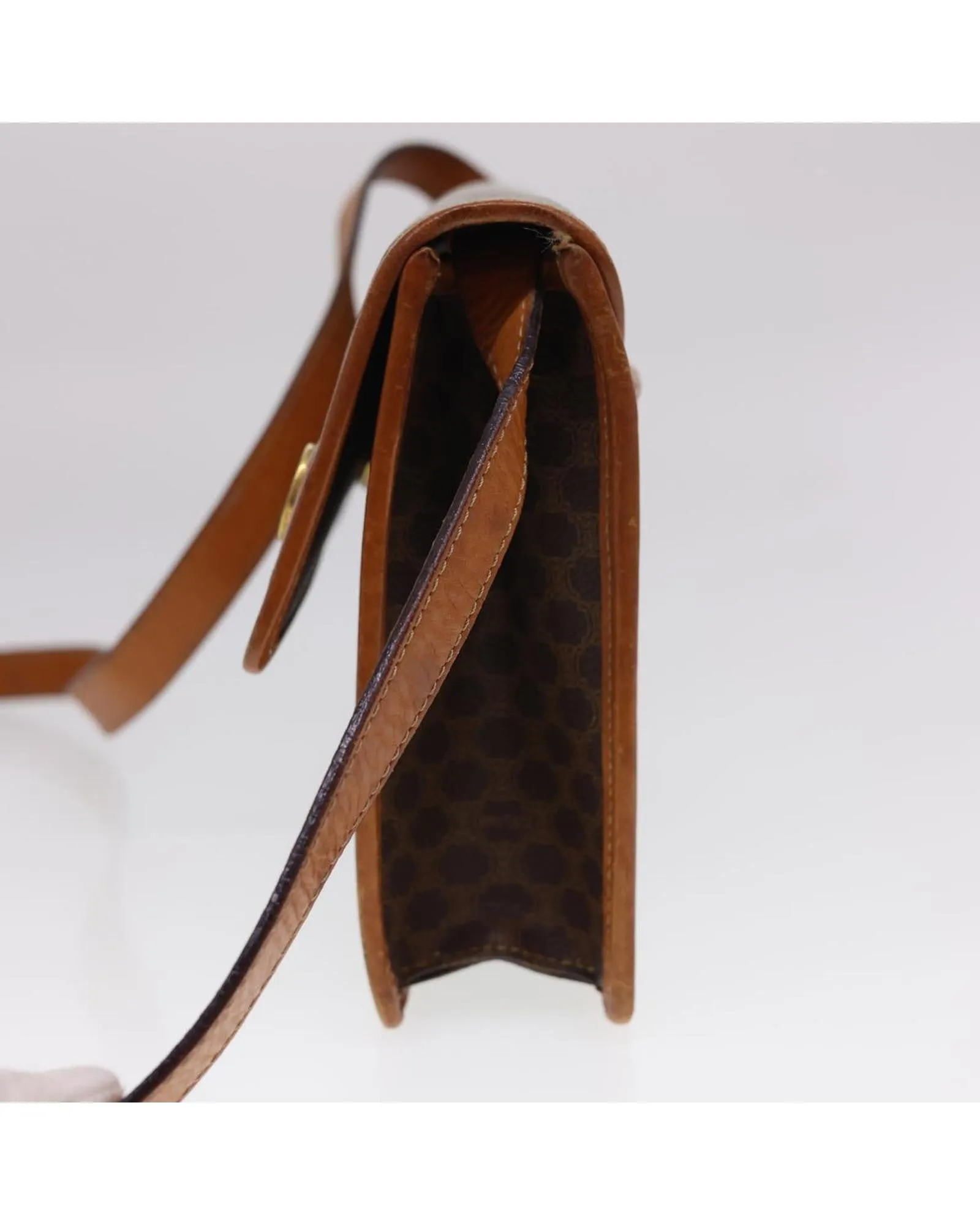 Authentic CELINE Macadam Canvas Shoulder Bag