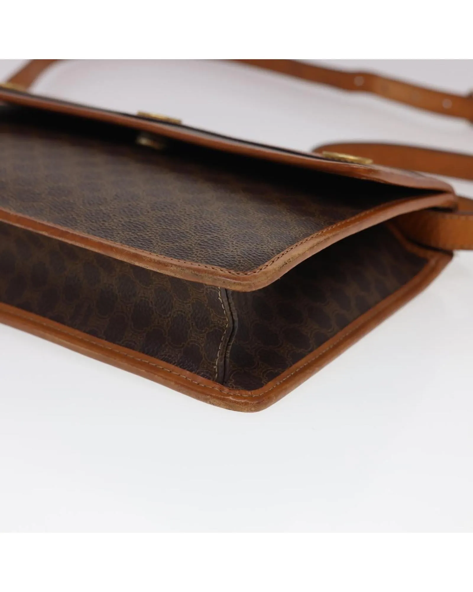 Authentic CELINE Macadam Canvas Shoulder Bag