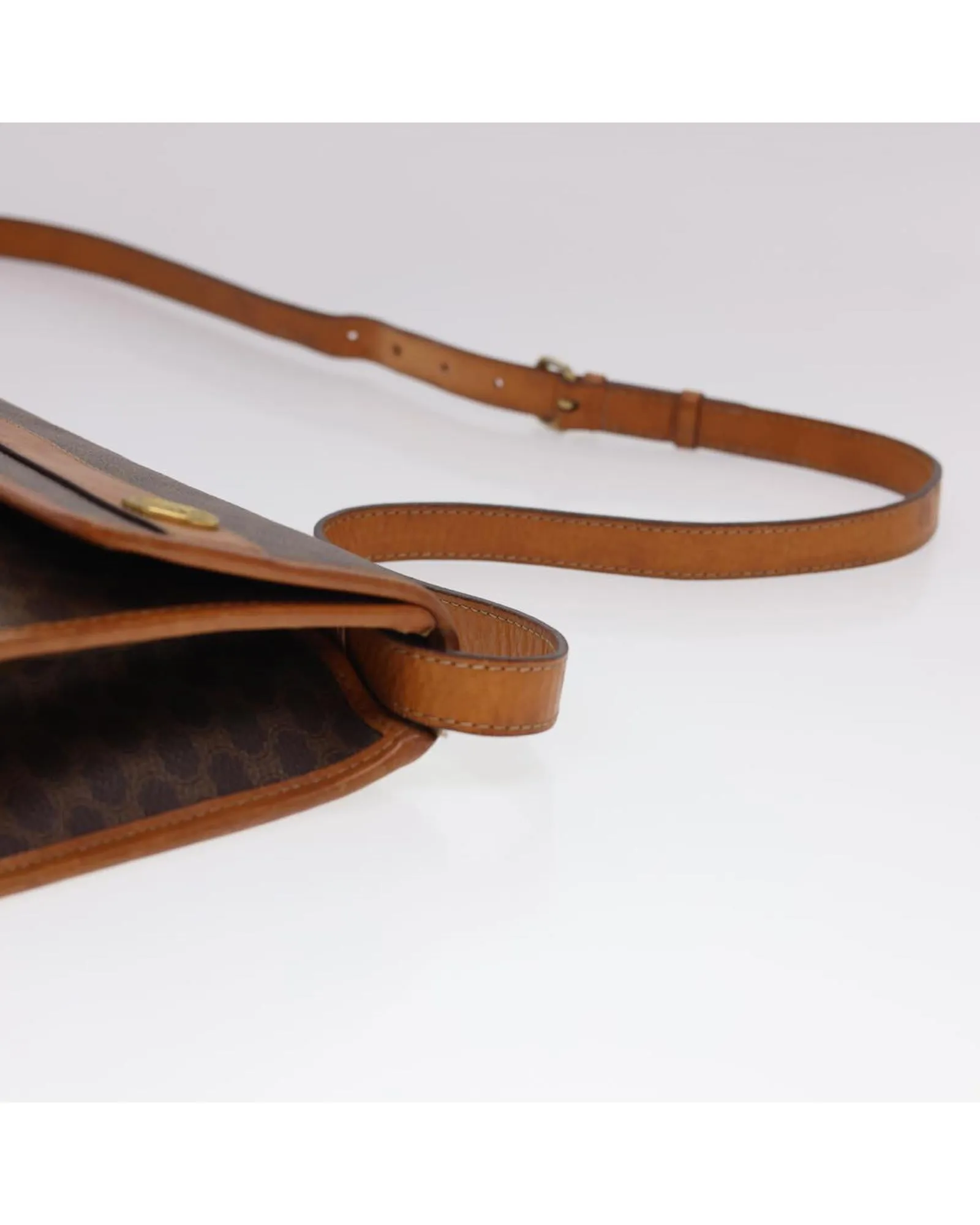 Authentic CELINE Macadam Canvas Shoulder Bag