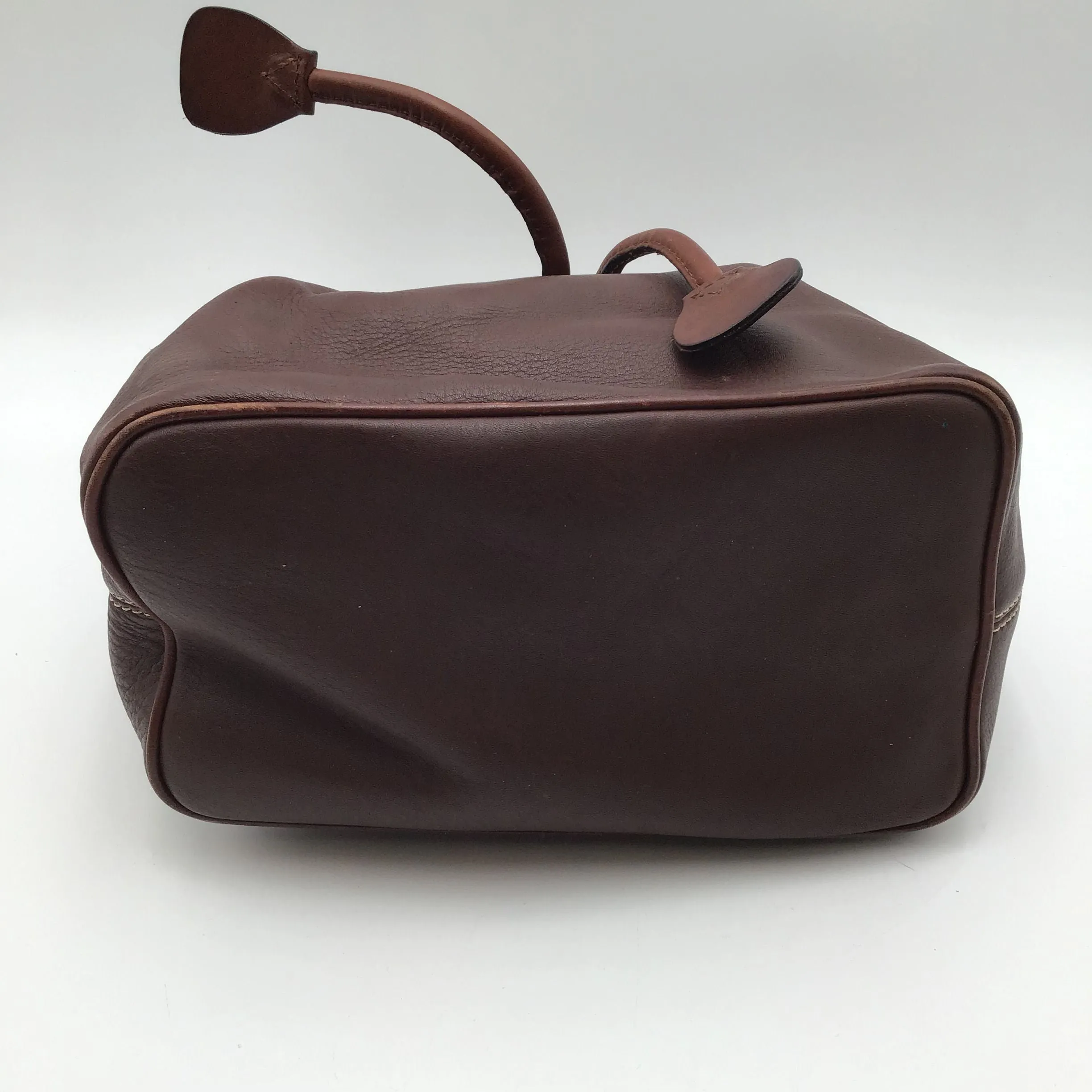 Authentic Dooney & Bourke Brown Luxury Leather Satchel Bag - COA Included