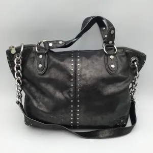 Authentic Michael Kors Women's Gunmetal Gray Luxury Satchel Bag - COA Included