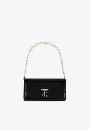 Avenue Logo-Plaque Clutch with Chain