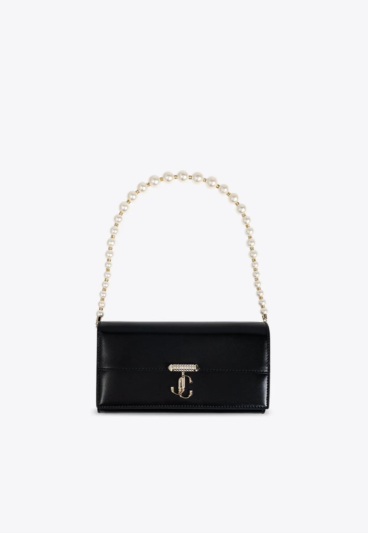 Avenue Logo-Plaque Clutch with Chain