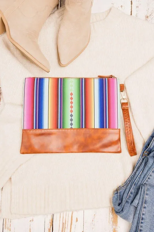 Aztec Print Clutches