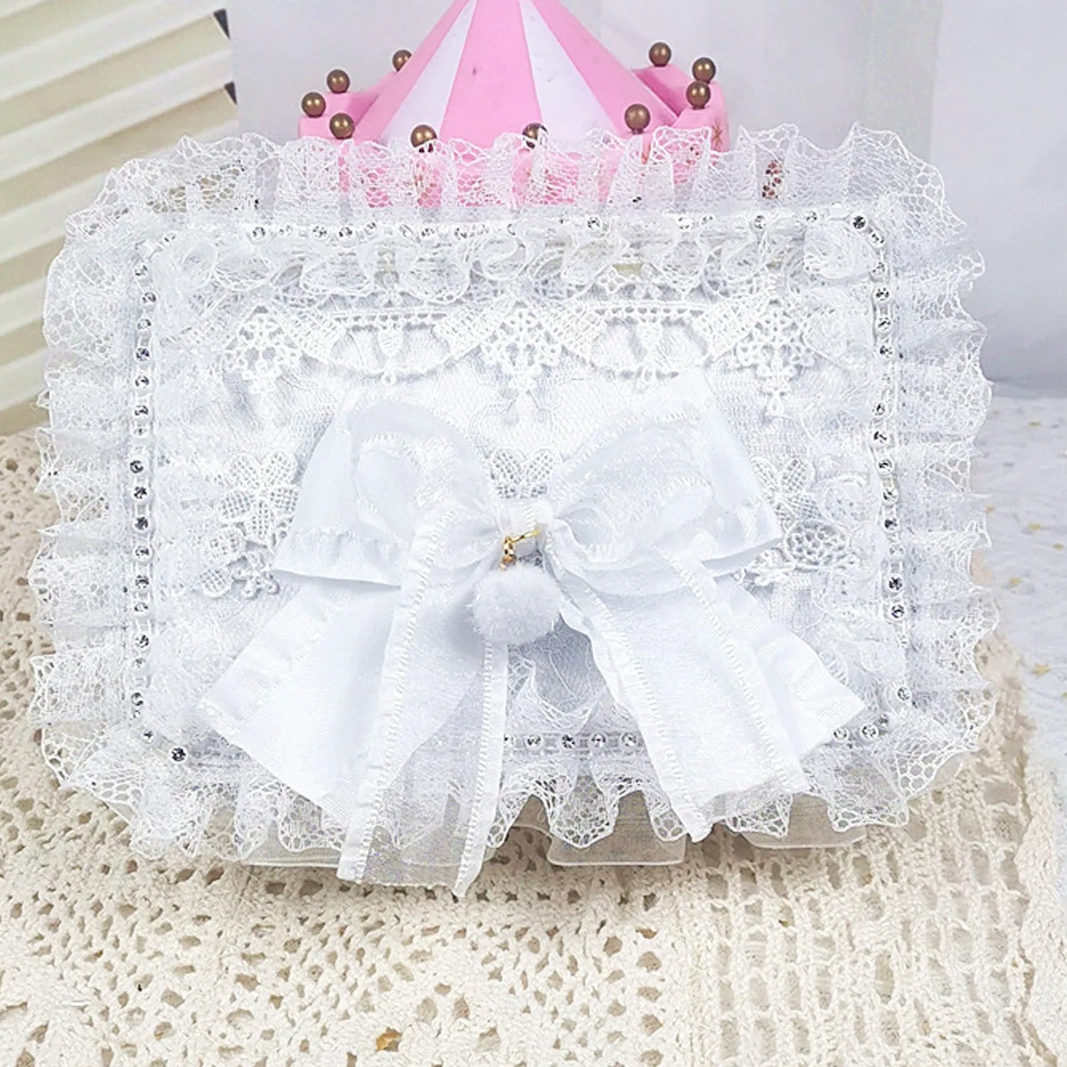 B01 Women's Purses Handbags Envelope Clutch Bags Tassel Lace Flowers Wedding Evening Bag