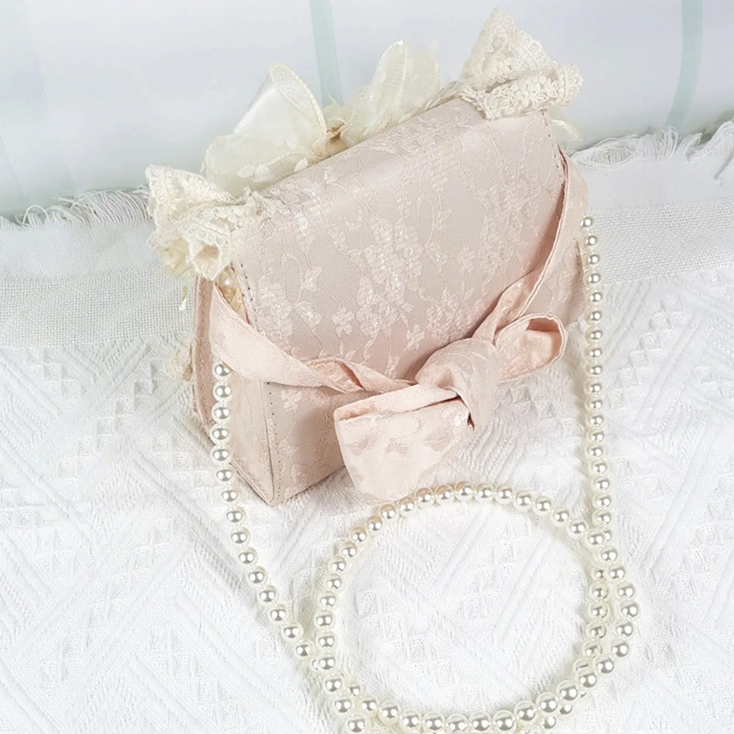 B01 Women's Purses Handbags Envelope Clutch Bags Tassel Lace Flowers Wedding Evening Bag