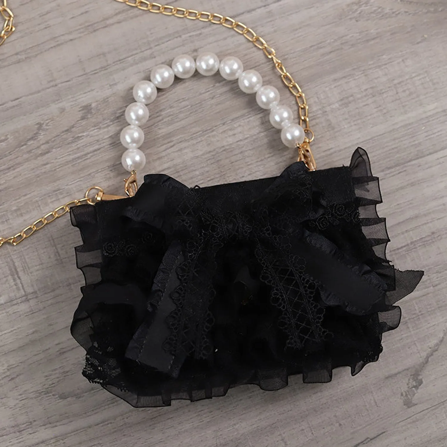 B01 Women's Purses Handbags Envelope Clutch Bags Tassel Lace Flowers Wedding Evening Bag