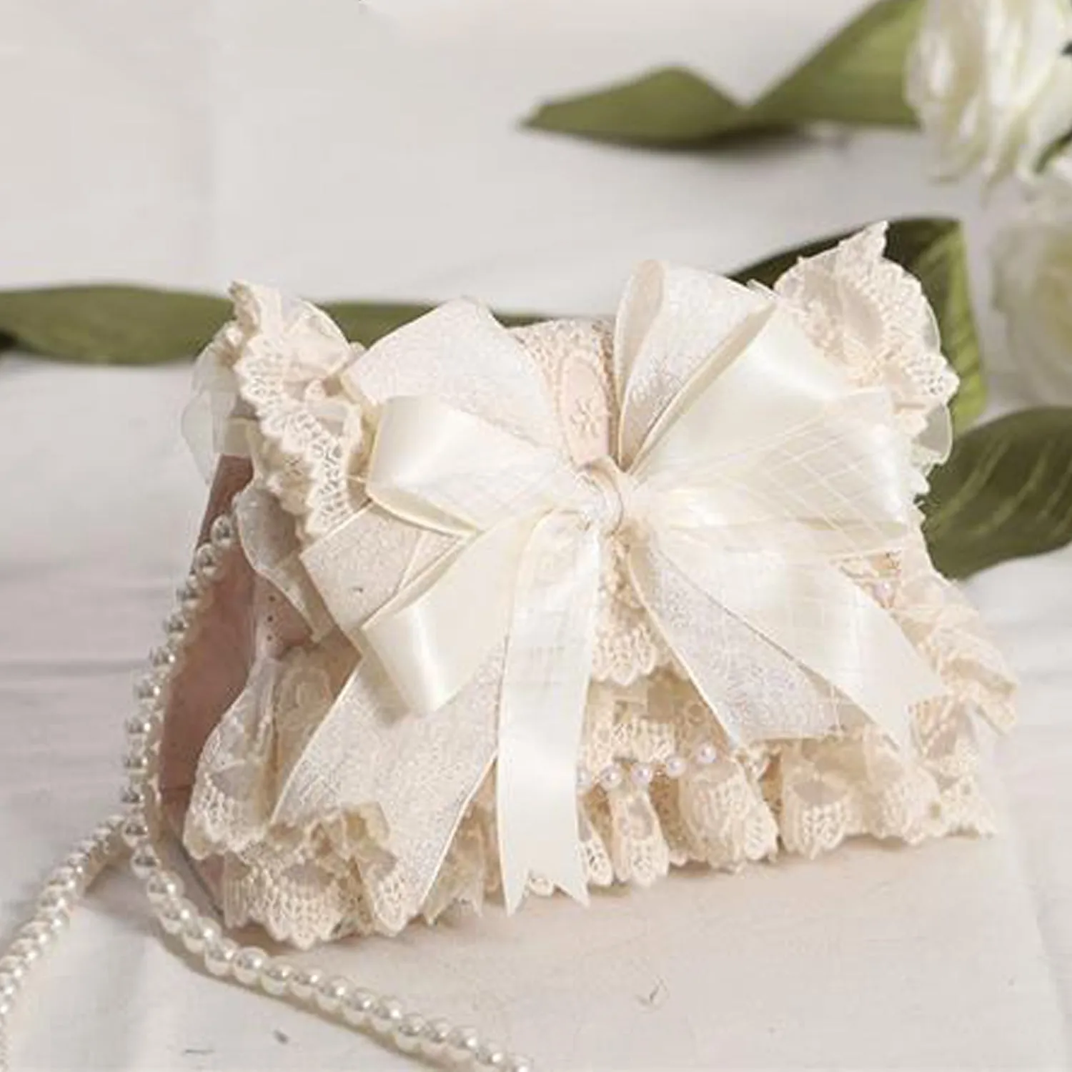 B01 Women's Purses Handbags Envelope Clutch Bags Tassel Lace Flowers Wedding Evening Bag